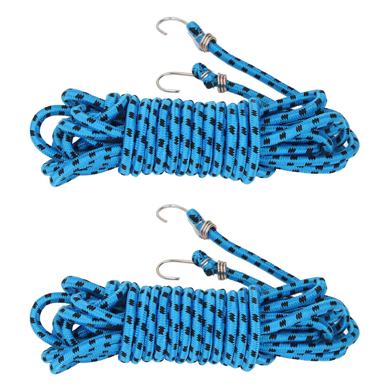 

2PCS Bungee Cord 8m Length Multifunctional Rubber Heavy Duty Bungee Strap for Outdoor