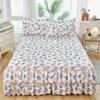 1 stk Sengeteppe i pastoral stil colchas de cama matrimonial Dobbel blondeskjørt til seng King Laken Skjørt (putevar trenger bestilling)
