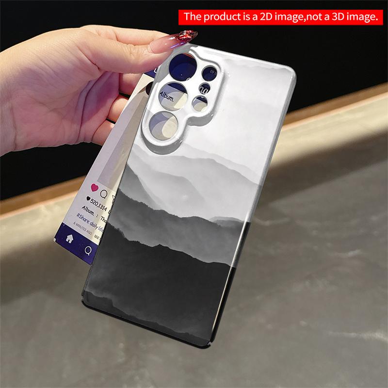 2DFlat Samsung Phone Case Misty Mountain Layers Phone Case Applicable To Galaxy S22 S23 S24 S25ULTRA S26 A12 A13 A14 A15 A16  A34 A35 A54 A55