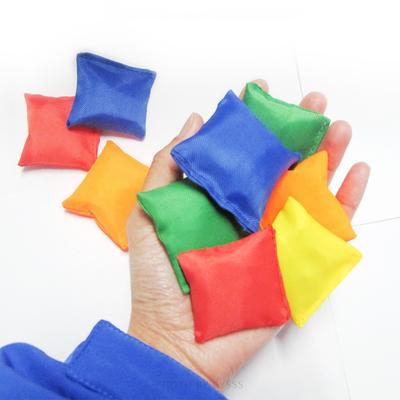10 ks 5/7 cm čtvercové plátěné měkké pytle s pískem - Přenosné vnitřní venkovní dětské hřiště HraHázení Ručně vyráběné Hračky Rekvizity
