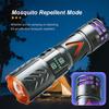 3-in-1 High Bright LED Flashlight USB Charge Zoom Tactical Torch With Mosquito Killer Tail Lamp Outdoor Camping Fishing Lantern