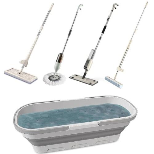 Foldable Soaking Wash Bucket, White, Foldable Washtub, Washing Basket, Washtub, Silicone Washtub, Easy Storage, Cleaning, Outdoor, Car Bucket, Fishing