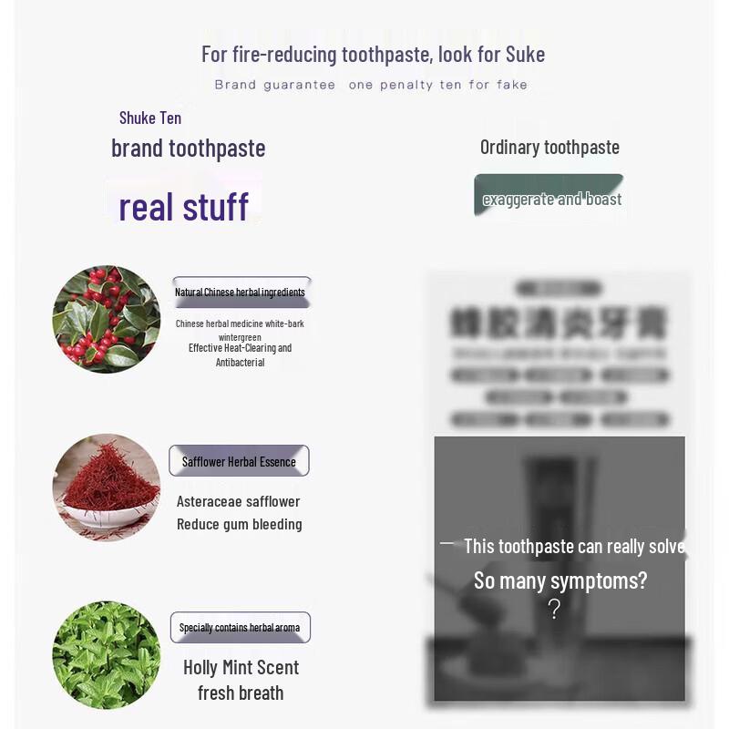 Saky Safflower Fire-Clearing Toothpaste