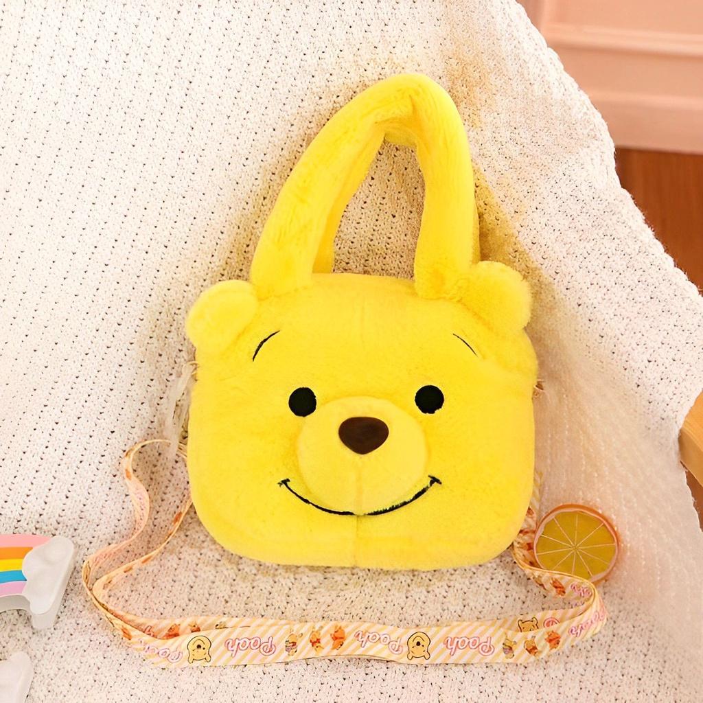 Sanrio Stitch Plush Shoulder Bag Zip Close