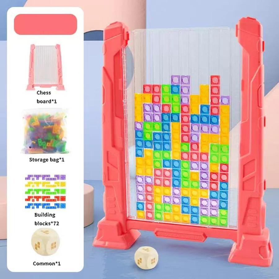 1Set-3D High-Standard Tetris First-Class Toy Premium-Quality Mutated High-Standard Square High-Standard Random Box Superior-Grade Assembly-Bricks