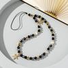 Beaded Mobile Phone Chains Phone Jewelry Women Girls Anti Lost Telephone Lanyard Hanging Rope Star Pendant Phone Lanyard