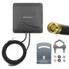 Qoltec Antenă 4G LTE DUAL MIMO amplificator | 35 dBi | 50W | 2x SMA masculin
