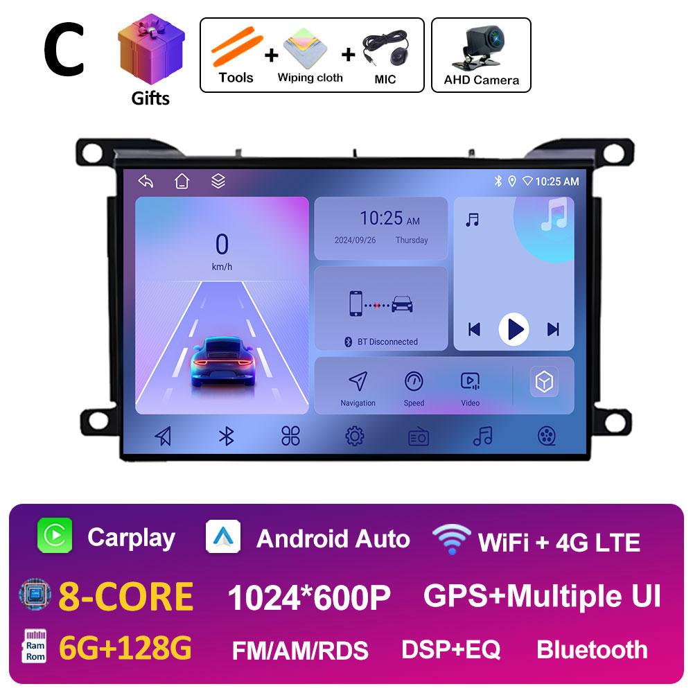 Navigație GPS Bluetooth 7 inch Pentru Citroen DS5 2010 2011 2012 2013 - 2017 Wireless Carplay Android 14 Autoradio Ecran QLED IPS WIFI