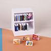 1 Set Doll House Accessories 1:12 Dollhouse Miniature Display Shelf Bookshelf With 20 Books Model Toy