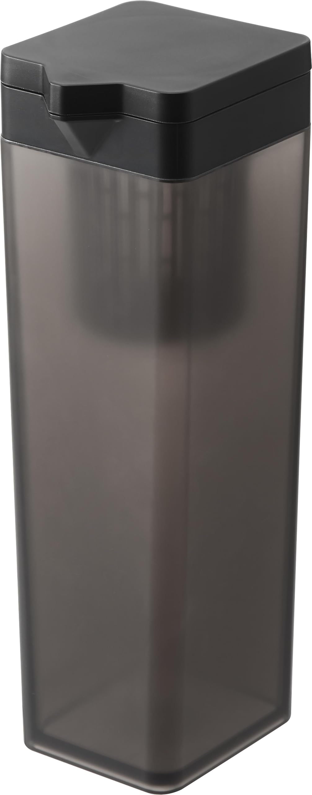 

Yamazaki Tower 1.2L Tiltable Water Bottle with Tea Bag Holder, Black, W8.5 x D10 x H27.2cm, Dishwasher Safe, Barley Tea Pot, 1750