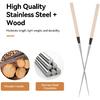Sushi Chopsticks, Extra Long Metal Chopsticks Japanese Cooking Chopsticks Sushi Chef Traditional Garnishing Plating Tweezers (S 11in)