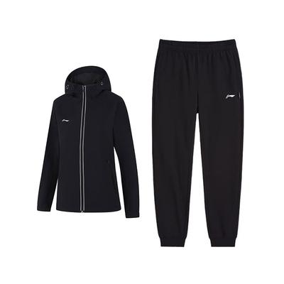Li Ning Unifarbene Einfache Tägliche Vielseitige Jacke Bequeme Lange Hose Lässiger Sportanzug Damenanzug AFDUA12-1+AKLVB40-1