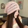 Hollow Beanies Hat Sweet Sunscreen Cap Retro Knitted Hat  Spicy Girls