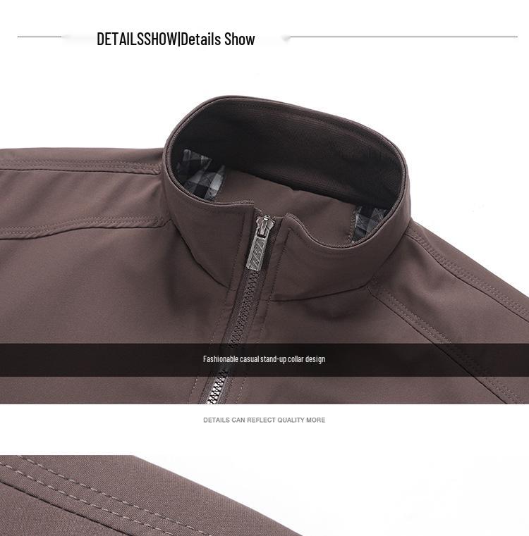 Herren Freizeitjacke, leicht, einfarbig, Frühling & Herbst, Übergröße verfügbar