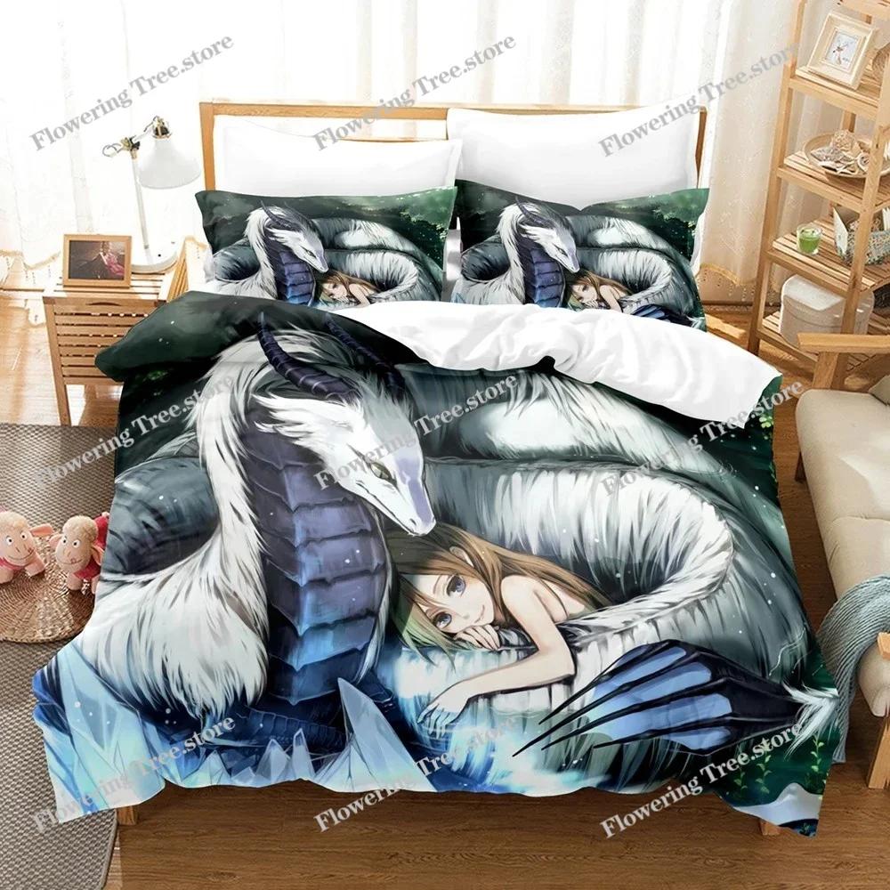 Fantasy Witch Dragon Llien World Bedding Set Boys Girls Twin Queen Size Duvet Cover Pillowcase Bed Kids Adult Home Textileextile