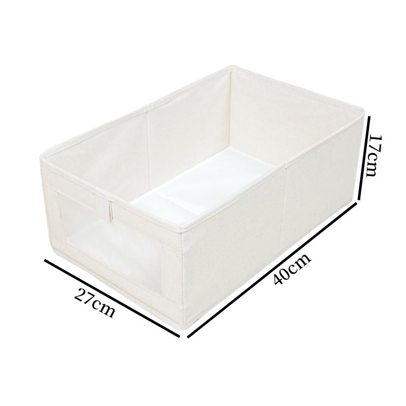 Складной тканевый контейнер для хранения с прозрачным окном для организации спальни и шкафа