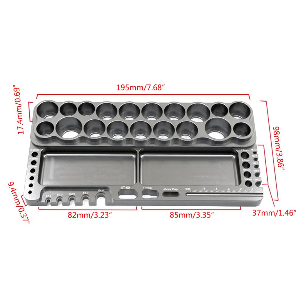 Hex Screwdriver Kit Holder Rack Storage 18 Holes Bracket Key Wrench Repair Tool Shelf For All RC Cars