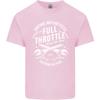 Full Throttle Motorcycle Biker Motorbike Unisexs Light Cotton TShirt