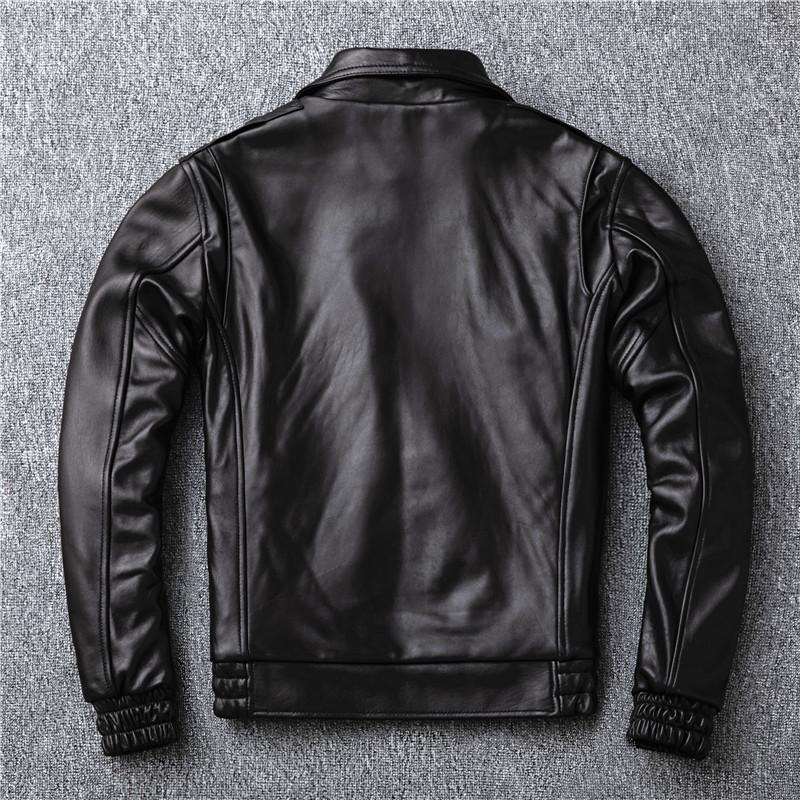 Air Force Pilot Leather Jacket New Zealand First Layer Sheep Leather Leather Men's Short Flight Suit Jacket