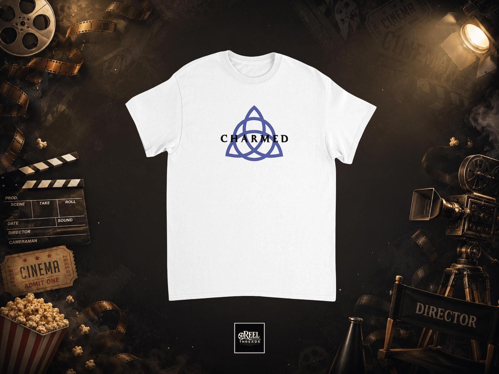 T shirt | Charmed | Halliwell sisters | Charmed T shirt | Halliwell shirt | The triquetra | Irish Trinity Knot | Witch | the Book of Shadows M