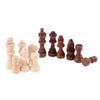 32 Stück/Set 2,2 Zoll Schachfiguren aus Holz Internationales Wortschachspiel Schachfigur Unterhaltungszubehör