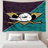 Anaheim Ducks Eishockey Team Wandteppich Raumdekoration Wandbehang für Wohnzimmer Schlafzimmer, Wohnheim, Geburtstags- und Weihnachtsgeschenke