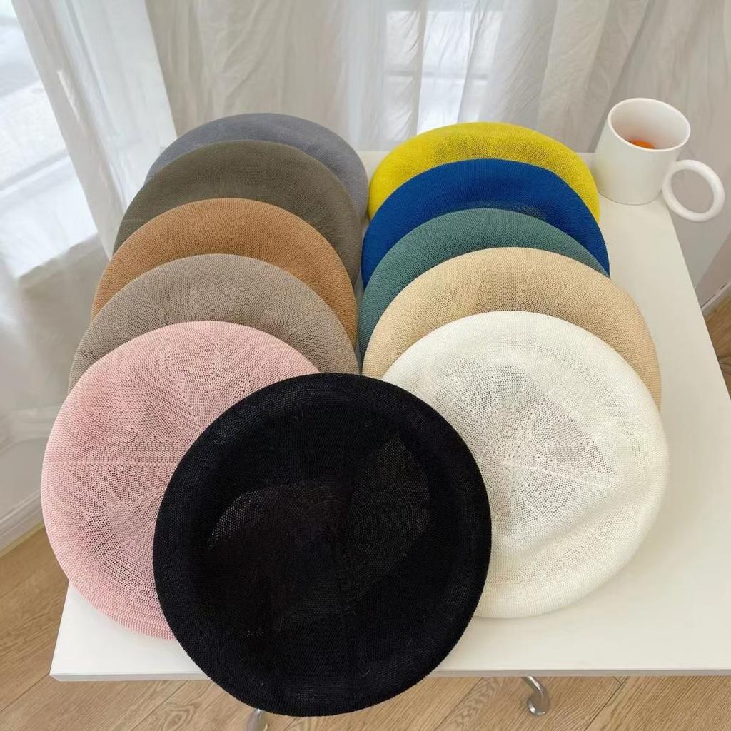 Spring and summer new love milk silk beret fashion female versatile temperament hat female painter hat tide