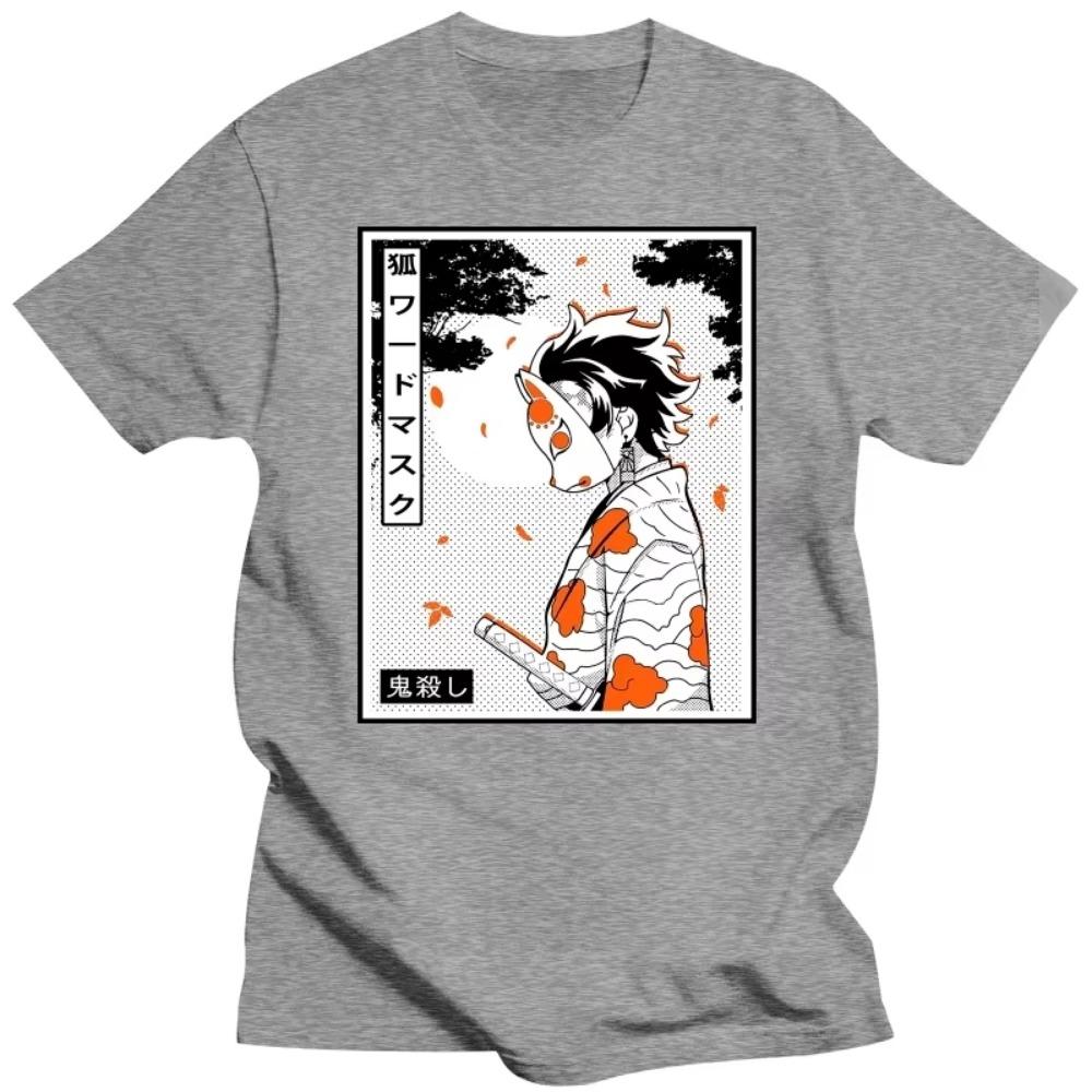 Demon Slayer Kimetsu No Yaiba T Shirt Men Cotton Tee Tops Anime Manga Tshirts Short Sleeve Fashion Streetwear T-shirt Oversize