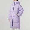 Skechers Solid Color Windproof Warm Sports Hooded Down Jacket Women Jackets Purple P423W030-010Y