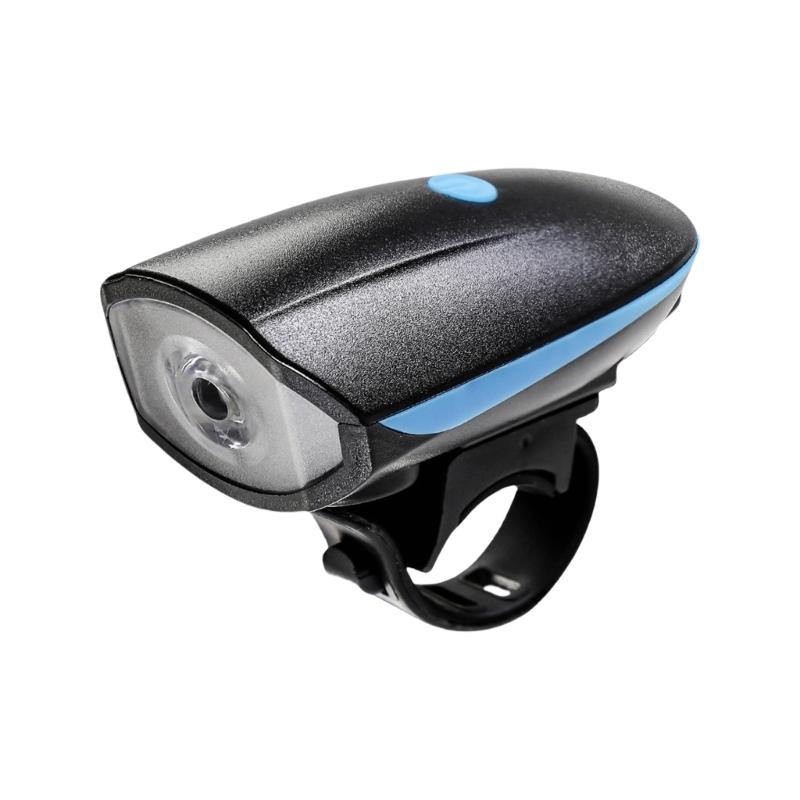 

Powerful Bicycles Front Light with 120db Horn Cycling Bike Safety Lamp Waterproofs Bright Bike Headlight Easy to Install синій