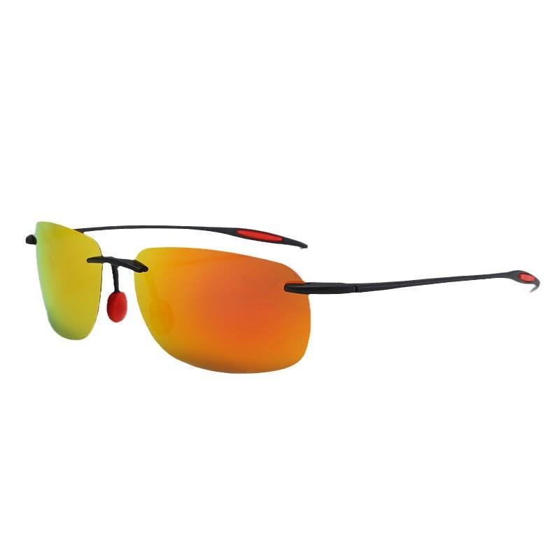 New Men Classic Sports Rimless Sunglasses Men Women Male Driving Golf Rectangle Ultralight Frame Sun Glasses UV400