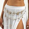 Ingemark Boemia Perla Imitazione Conchiglia Nappa Ciondolo Catena Vita per Donne Estate Spiaggia Bikini Sexy Catena Cintura Pancia Gioielli per il Corpo