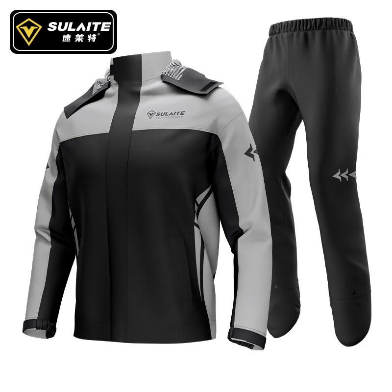 Motorcycle Rain Suit Set Waterproof Riding Raincoat Pants Scooter E-Bike Delivery Riders Outdoor Use