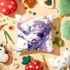 Mona G-Genshin I-Impact Pillow Case Plush Fabric Soft Double-Sided Printed Sofa Warm Winter Home Gift Cushion Cover