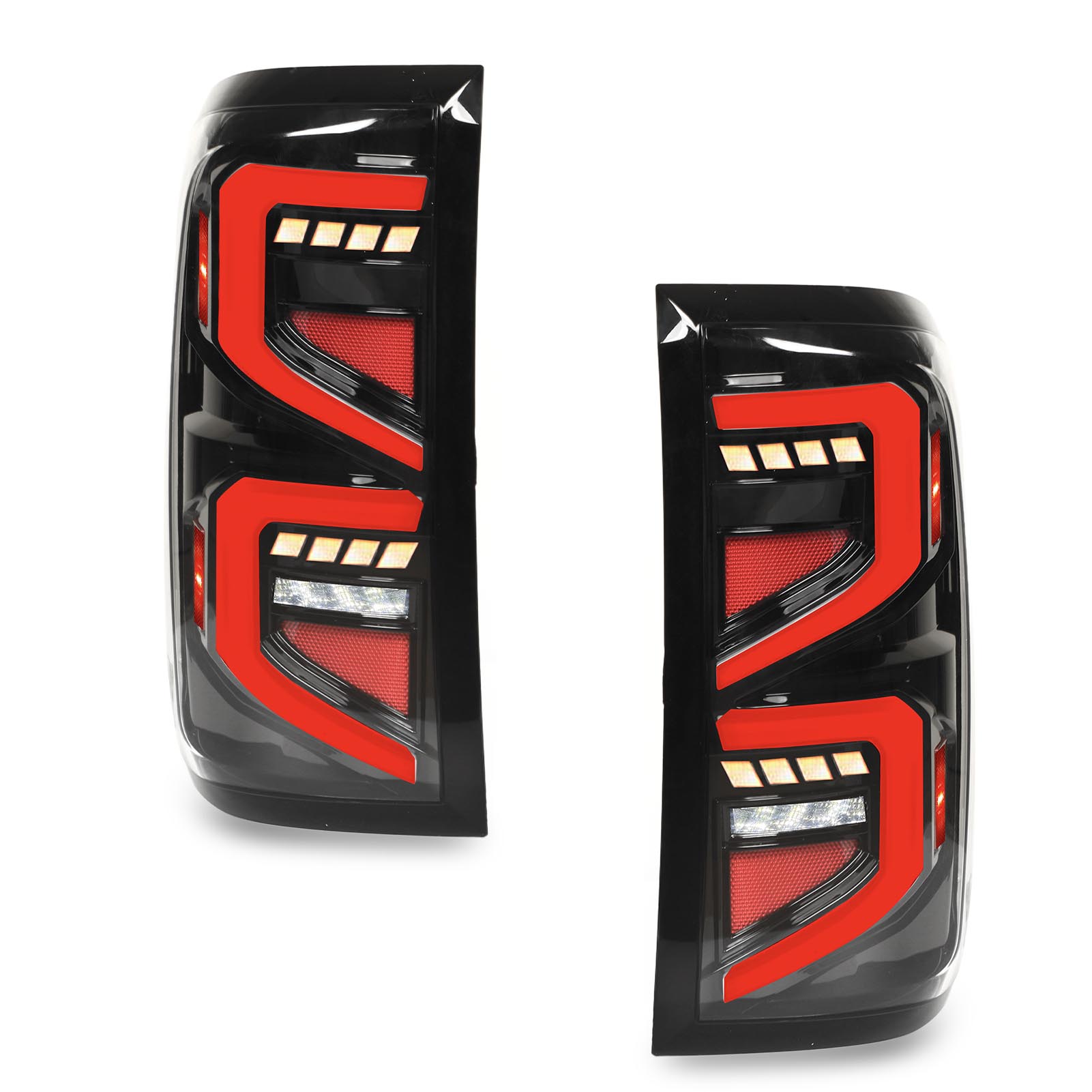 LED Tail Light Assembly Multifunction Dynamic Turn Signal Light for Silverado K2XX 2014‑2018