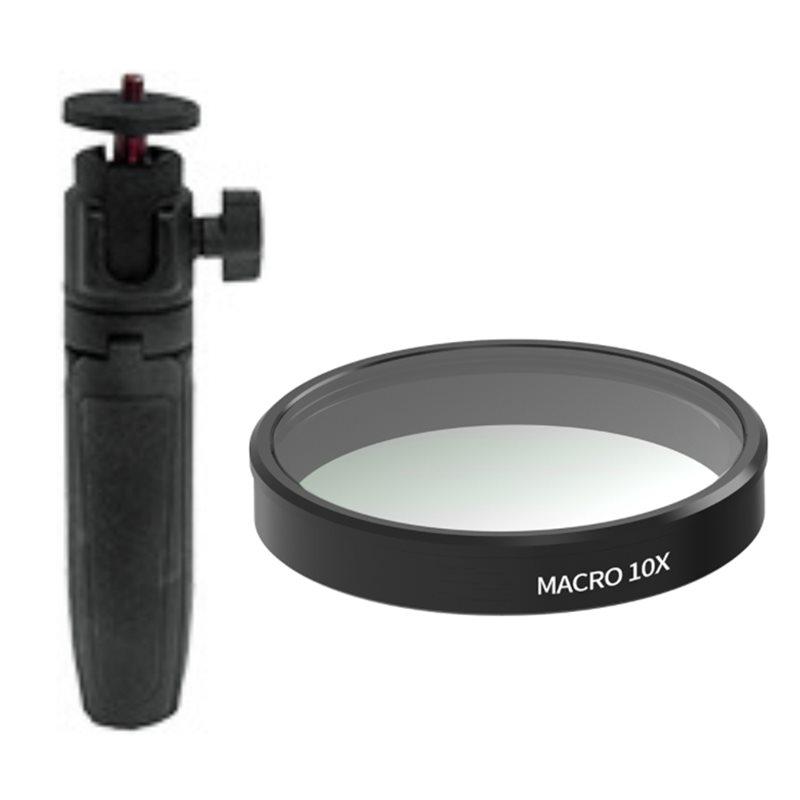 ABUO-Для экшн-камеры DJI OSMO Nano Совместимый фильтр-объектив 10X + Мини-селфи-палка Портретный фокус Для DJI OSMO Nano MACRO