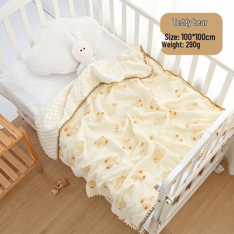 Four Seasons Newborn Baby Blanket - Gauze Quilt for Kindergarten