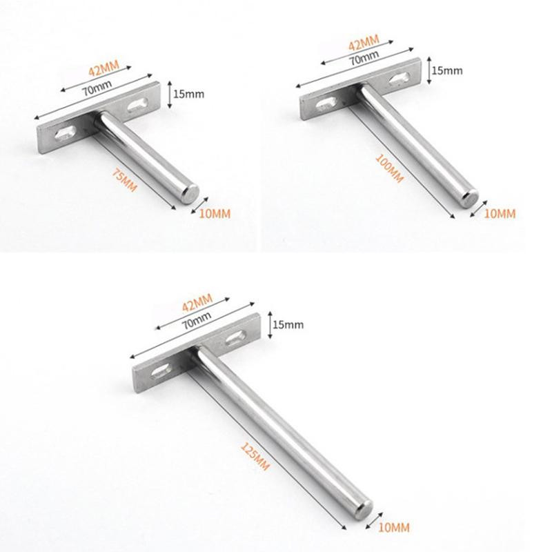 1PCS 3"4"5" Folding Shelf Support Bracket Hidden Floating Wall Shelf Support Brackets for Heavy Duty Bracket