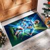 Erling Haaland Printed Crystal Velvet Rug Non‑Slip Crystal Velvet Carpet For Sofa Bedroom Indoor Home Decoration