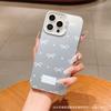 Bow and English for Apple 15promax Mobile Phone Case Iphone14/12/13/11 Pro Color Silver 16