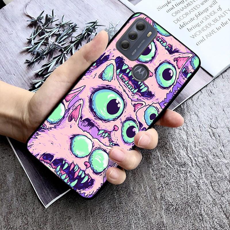 Black Cat Art Phone Case For Moto G86 G85 G75 G15 G05 G56 G72 G53 G54 G84 G60 G31 G32 G24 G 5G G Play