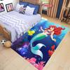 New Shelves! Little Mermaid Ariel Princess Carpet, Living Room Bedroom Office Area Kid's Room of Choice,Non-slip Mat Potdemiel