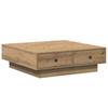 Coffee Table Artisan Oak 90 X 90 X 28 Cm Engineered Wood
