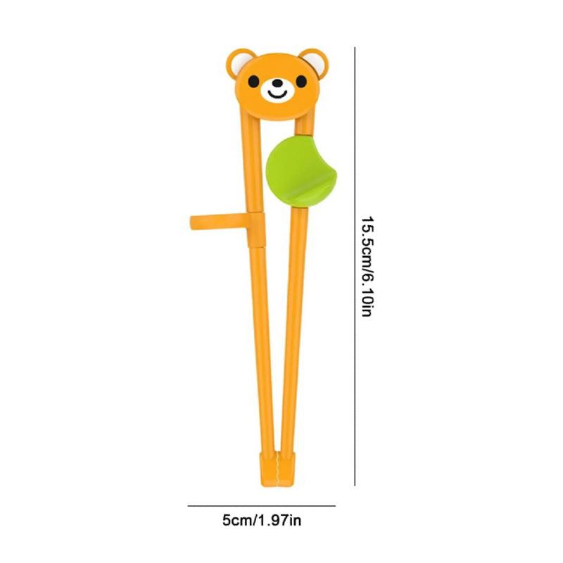 Bacchette Divertenti Animali per Bambini Cartone Animato Grado Alimentare Bacchette di Allenamento Stoviglie per Bambini
