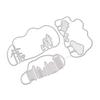 Cloud Framework City Metal Silvery Stencil Embossing Cutting Dies For Diy Scrapbooking Paper Album Cards Making