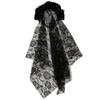 Spooky Lace Material Ghost Bride Headband Gothic Performance Prop Floral Lace Veil Spooky Hair Accessories Theme Party
