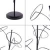 Fashion Metal Hat Display Stand Baseball Cap Rack with 5 Round Standing Hooks Stable Base Hat Storage Display Holder
