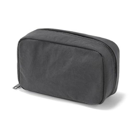 Muji Wrinkle Nylon Large Opening Pouch M