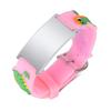 Pink Dinosaurs Silicone Strap Bracelets with Free Customize, If Lost Bracelets, Gift for Son Daughter Kids Child Newborn
