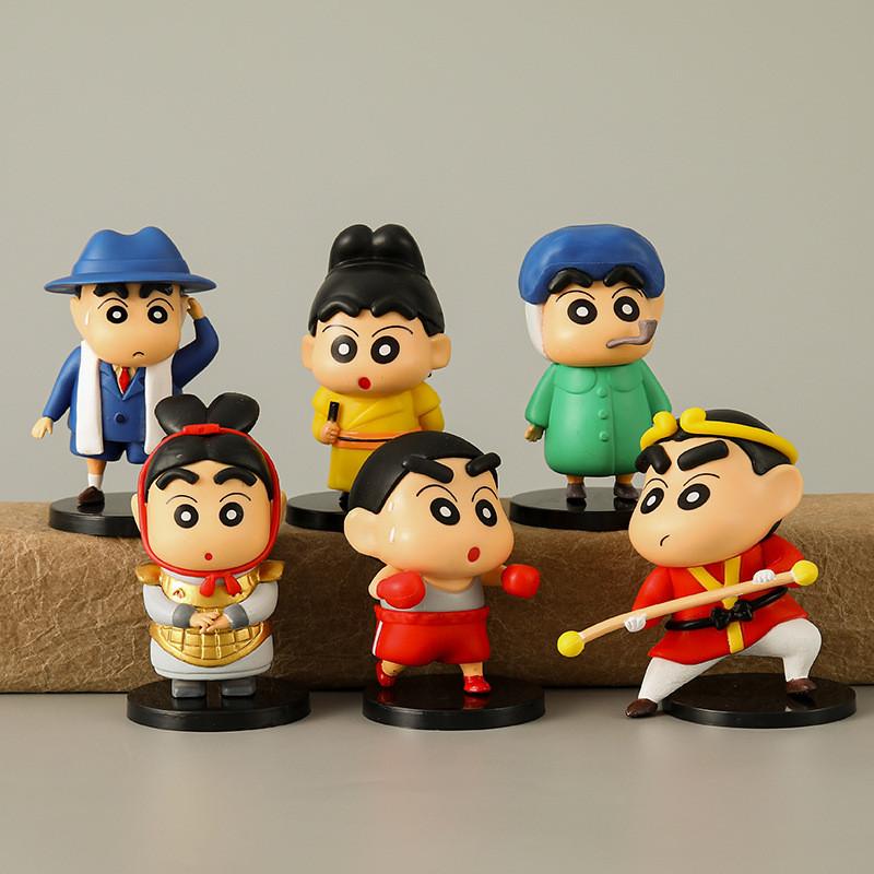 Collectible Pvc Anime Figure Set Featuring 6 Unique Character Designs For Display